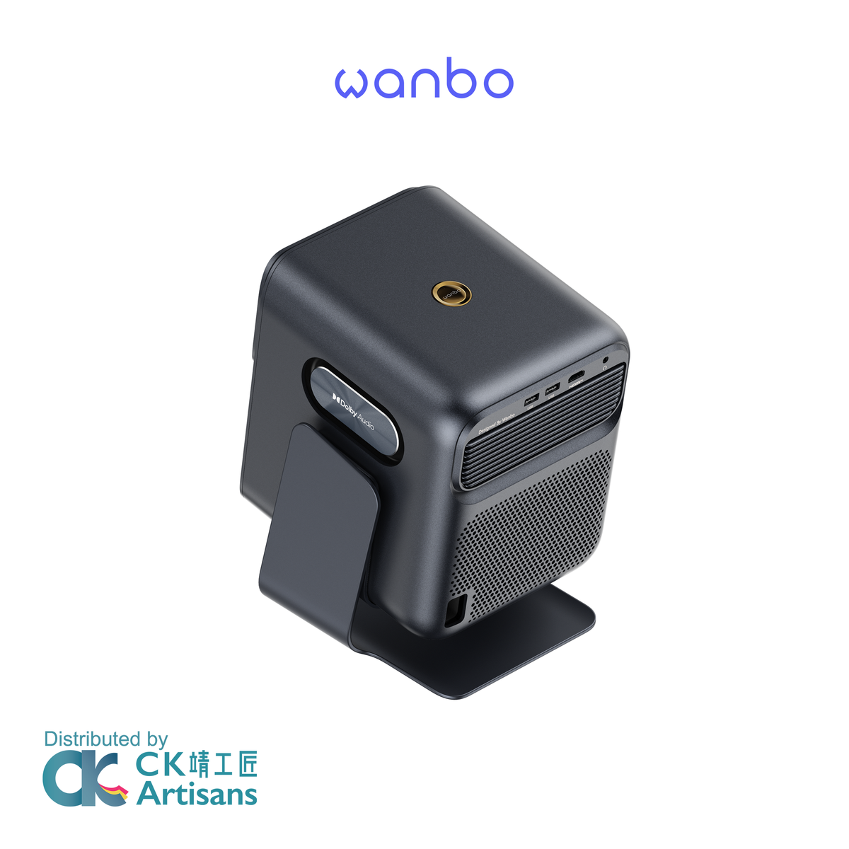 Wanbo Mozart 1S Smart Projector|1200 ANSI|1080P|VIDAA OS|Dolby Audio|150° Gimbal
