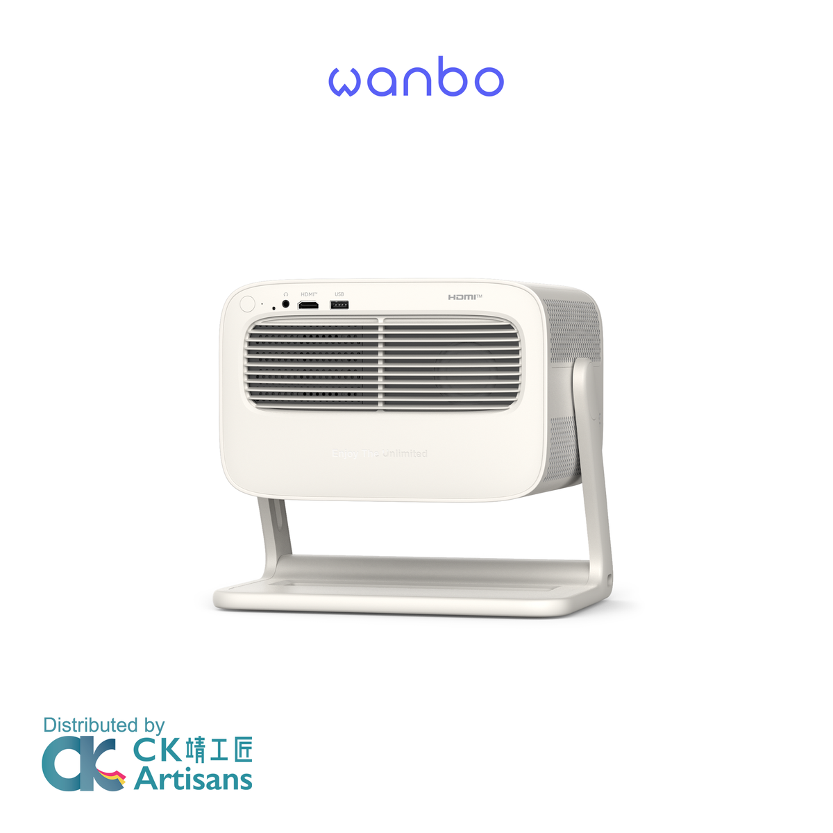 Wanbo Vali 1 Pro Smart Home Projector | 900 ANSI | 1080P | Google TV | MEMC | 200° Gimbal