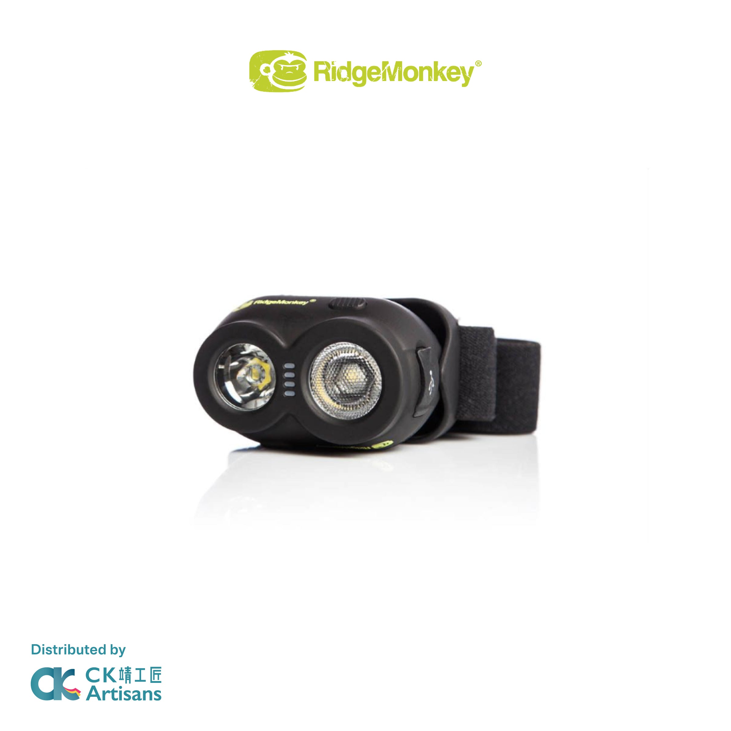 RidgeMonkey VRH150X 防水防塵充電頭燈