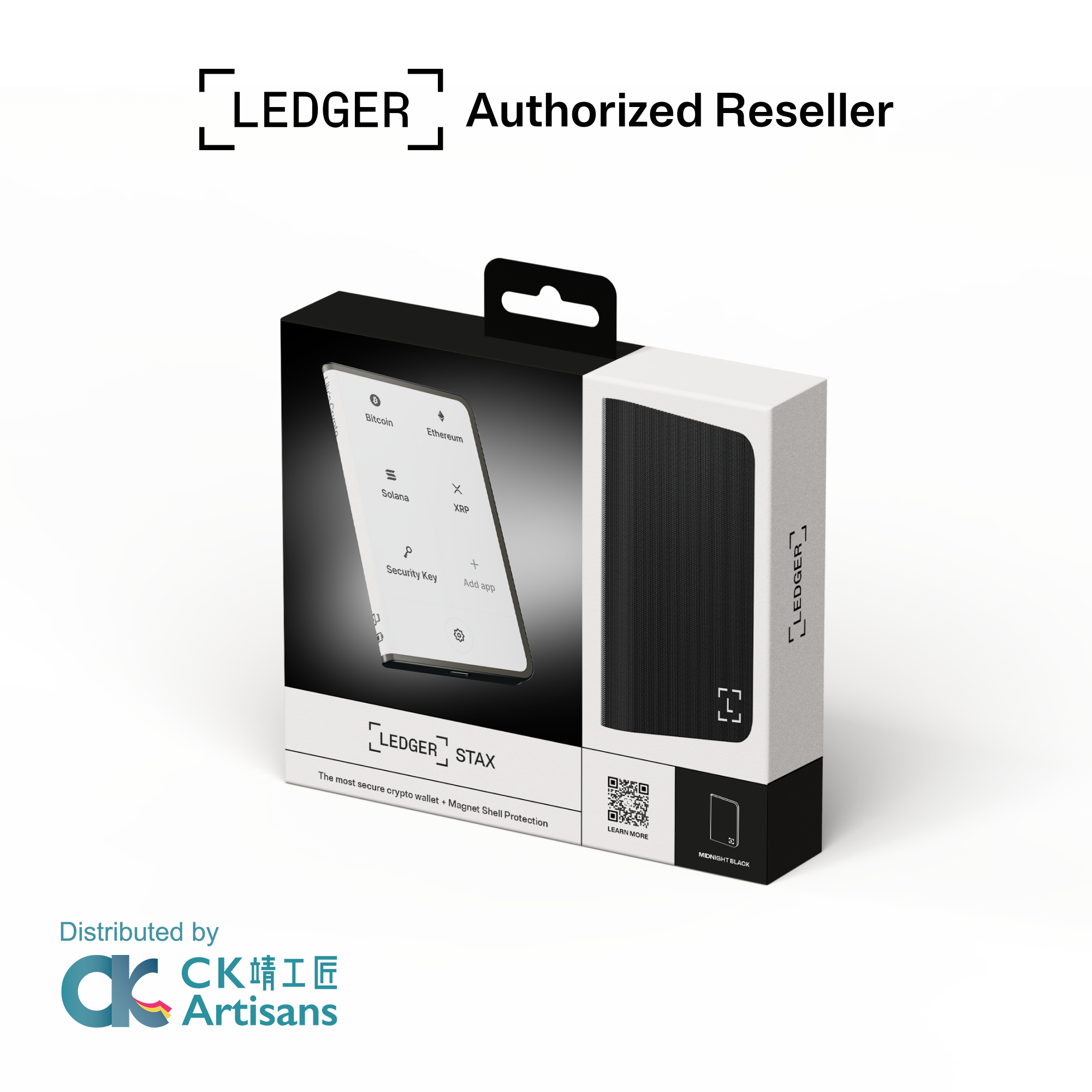 Ledger Stax™ 觸控螢幕加密資產硬體錢包
