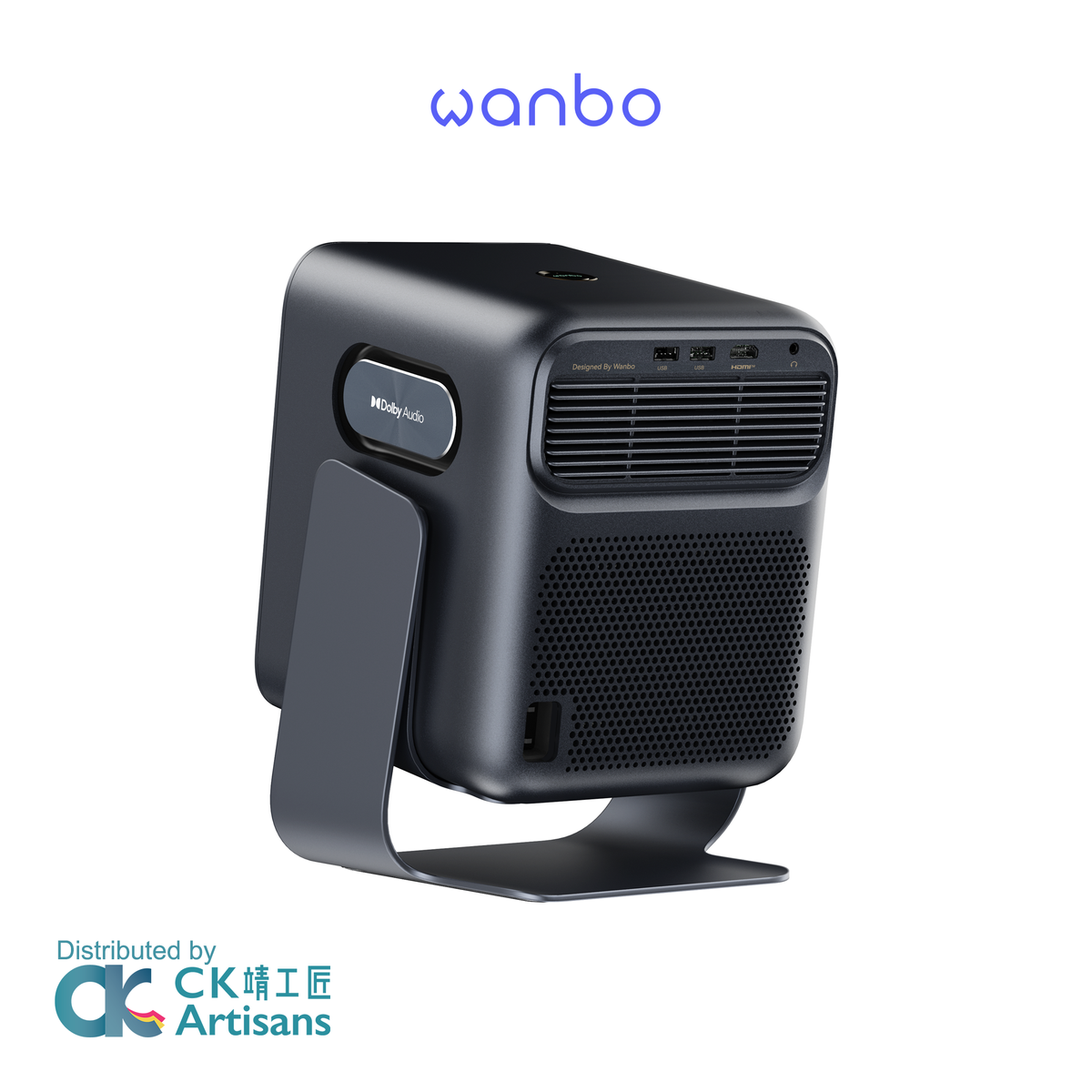 Wanbo Mozart 1S Smart Projector｜1200 ANSI｜1080P｜VIDAA OS｜Dolby Audio｜150° Gimbal